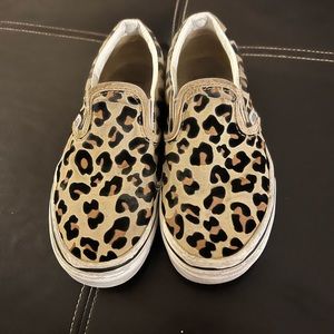 Vans kids leopard print size 1